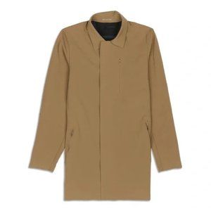 Lululemon Men’s Drivers Coat Water Repellant Khaki Size XL Zippered
